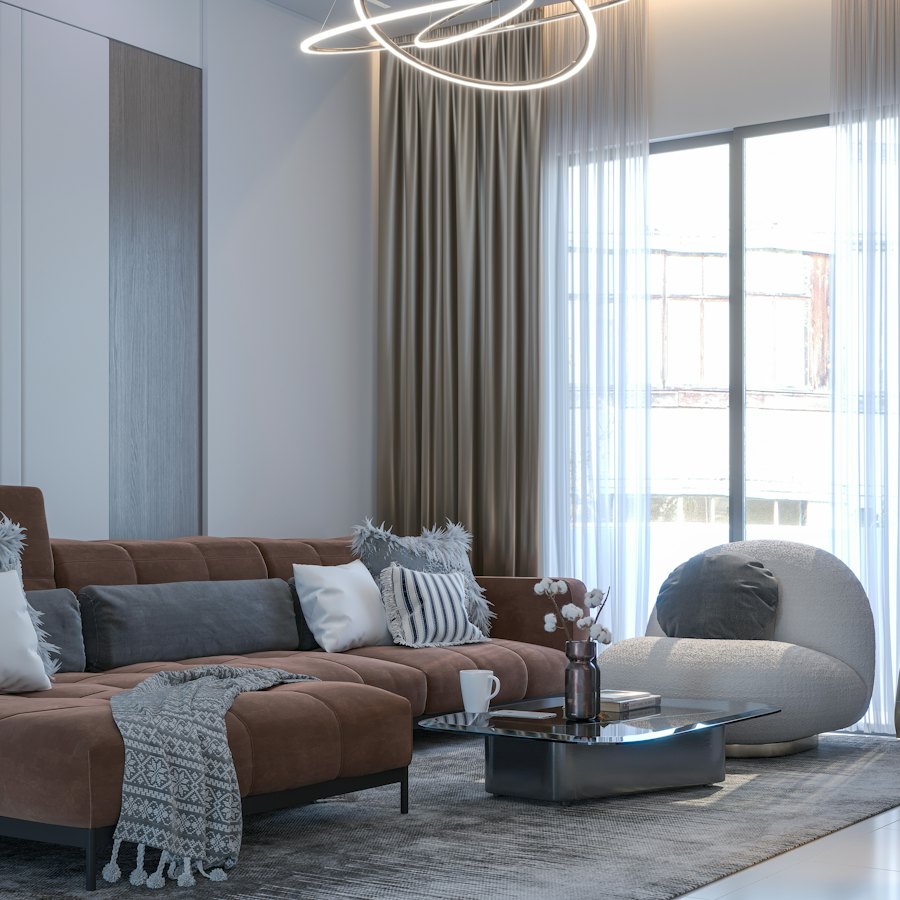 Elsby Leather Sectional